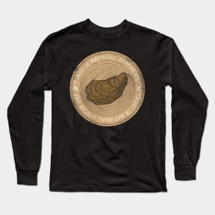 Today is National Oyster Day Badge Long Sleeve T-Shirt